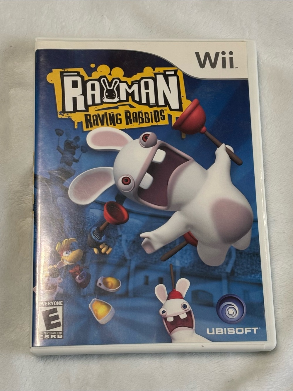 Rayman Raving Rabbids (Nintendo Wii) w/ Case & Manual, E, Tested & Working - Picture 1 of 6
